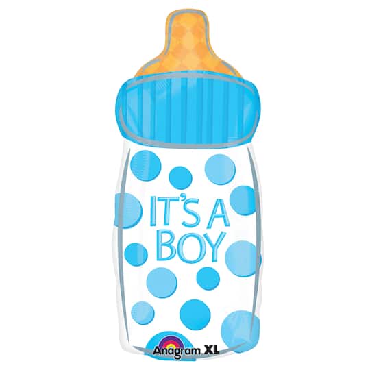 23&#x22; Boy Baby Bottle Mylar Balloon
